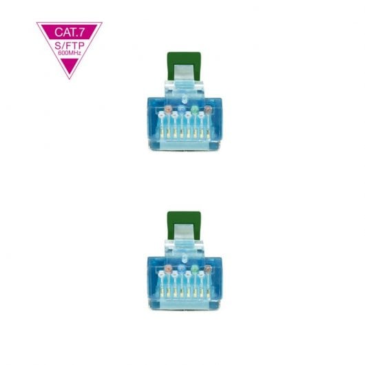 Cabo de rede Nanocable RJ45 SFTP AWG26 Cat.7 25cm Verde