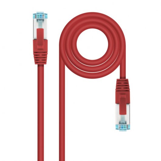 Nanocable Netzwerkkabel RJ45 SFTP LSZH AWG26 Cat.7 25cm Rot