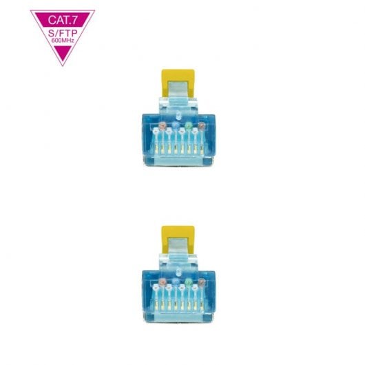 Cavo di rete Nanocable RJ45 SFTP LSZH AWG26 Cat.7 25 cm Giallo