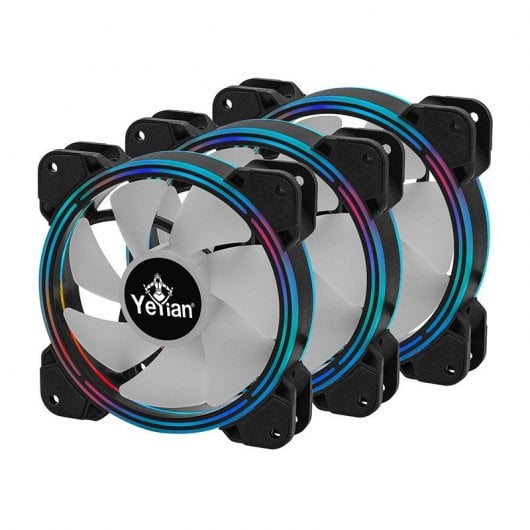 Yeyian Typhoon LII Master Kit 3 ventole ARGB nere da 120 mm + 2 strisce LED ARGB + controller