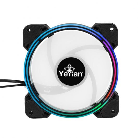 Yeyian Typhoon LII Master Kit 3 Ventoinhas ARGB 120mm Pretas + 2 Tiras LED ARGB + Controlador