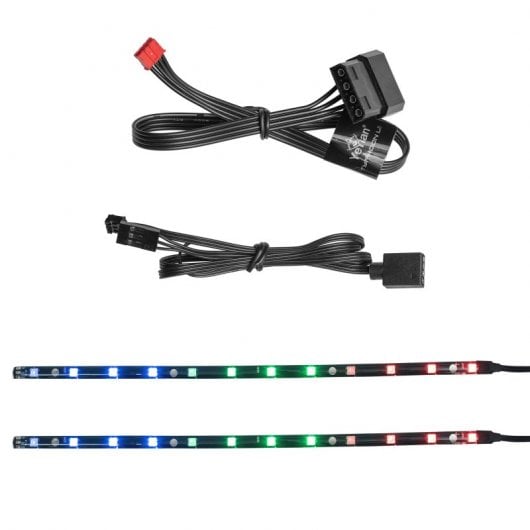 Yeyian Typhoon LII Master Kit 3 Ventoinhas ARGB 120mm Pretas + 2 Tiras LED ARGB + Controlador