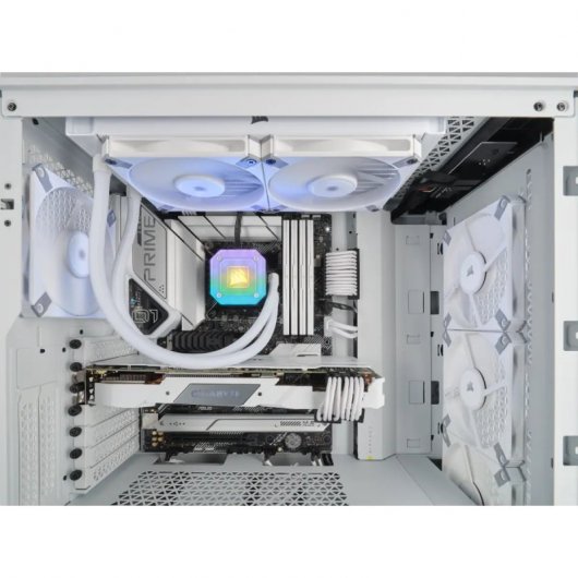 Ventilateur Corsair AF120 SLIM avec roulement dynamique liquide PWM 120 mm Blanc