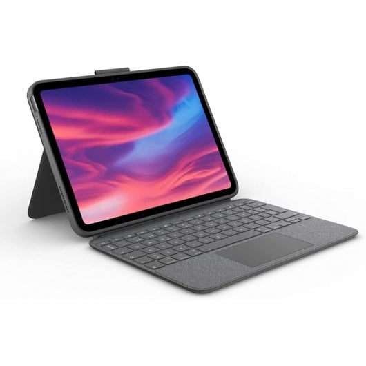 Custodia Logitech Combo Touch con tastiera staccabile Oxford Grey per iPad di decima generazione