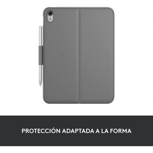 Logitech Slim Folio Gris Bluetooth QWERTY Espagnole