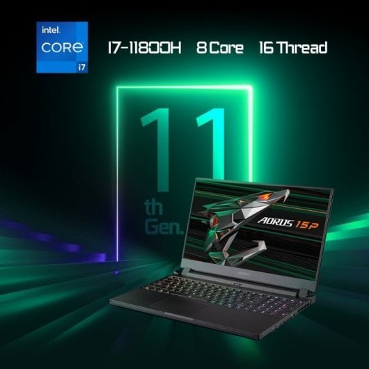 Gigabyte AORUS 15P XD Intel Core i7-11800H/16 GB/1TB SSD/RTX 3070/15.6"
