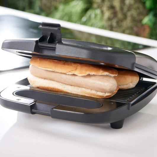 Black & Decker BXSA751E gaufrier et appareil à croque-monsieur 750 W Noir, Métallique