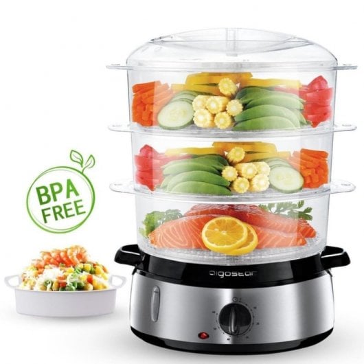 Aigostar Steel Vaporizador de Alimentos 9L 800W