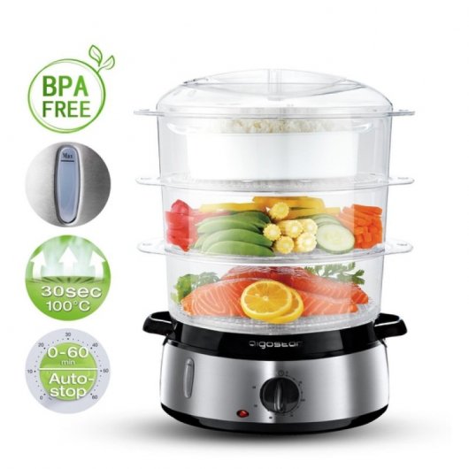 Aigostar Steel Vaporizador de Alimentos 9L 800W