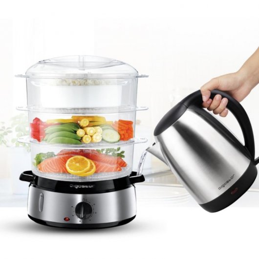 Aigostar Steel Vaporizador de Alimentos 9L 800W