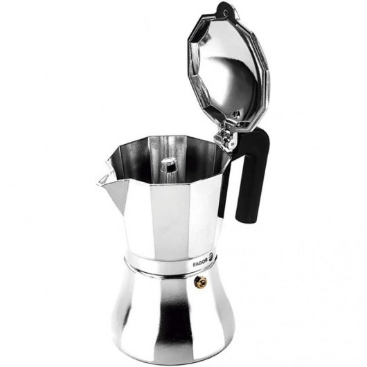 Fagor Cupy Italienische Kaffeemaschine für 9 Tassen, Aluminium