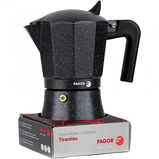 Italienische Kaffeemaschine für Tiramisu von Fagor, 12 Tassen aus Aluminium