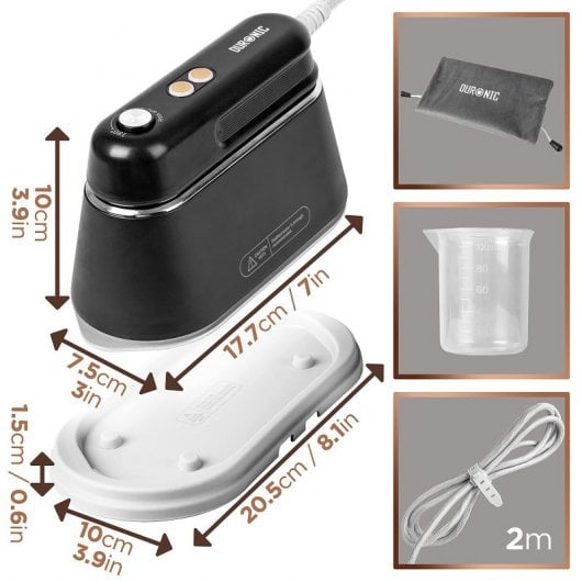 Duronic Hs90 Plancha de Vapor Vertical Portátil 1200W