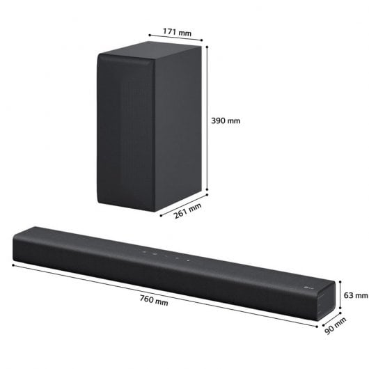 LG S60Q Barra de Sonido Inteligente Bluetooth 300W 2.1 Negra