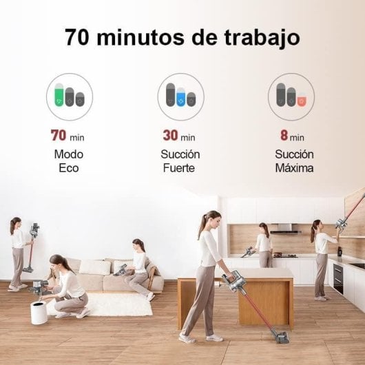 Aspirador sem Fio Dreame T20 450W 70min Limpeza Profunda Filtro Avançado Depósito 0.6L