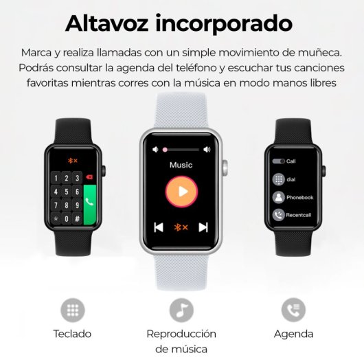 Ksix Tube Reloj Smartwatch 40mm Negro