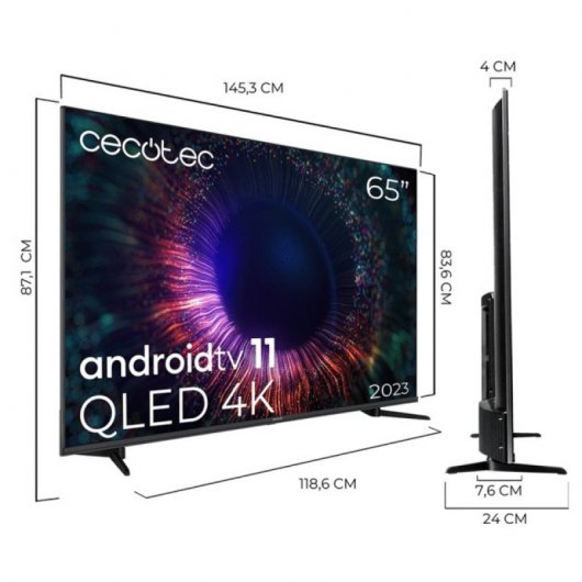 Cecotec V1+ Series VQU11065+ 65" QLED UltraHD 4K HDR10