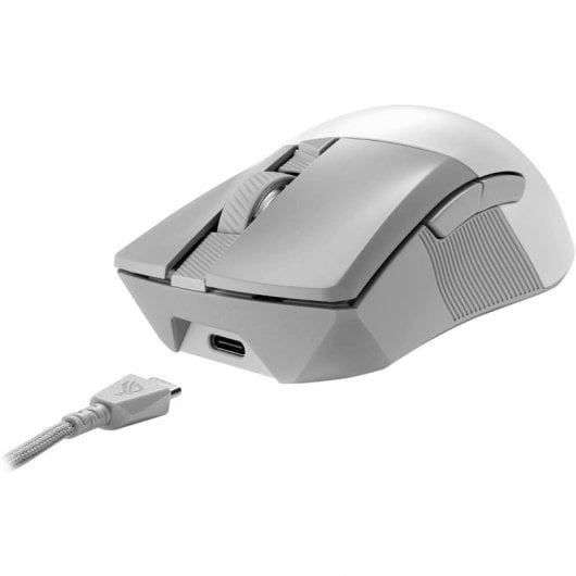 Mouse da gioco wireless ASUS ROG Gladius III Wireless AimPoint RGB 36.000 DPI Bianco