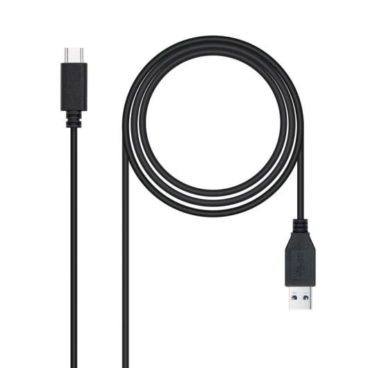 Cable Nanocable USB 3.1 Gen2 USB-C a USB-A 10Gbps 3A 2m Negro