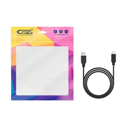 Cable Nanocable USB 3.1 Gen2 USB-C a USB-A 10Gbps 3A 2m Negro