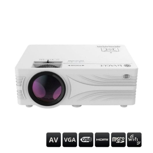Beamer La Vague LV-HD240 HD 2000 Lumen 168" LED LCD WiFi Miracast Airplay tragbar