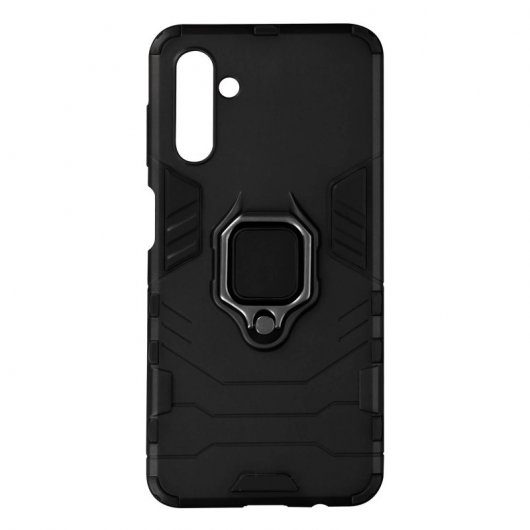 Avizar Funda Híbrida Antigolpes con Anillo Metálico Soporte Negro para Samsung A13 5G/A04S