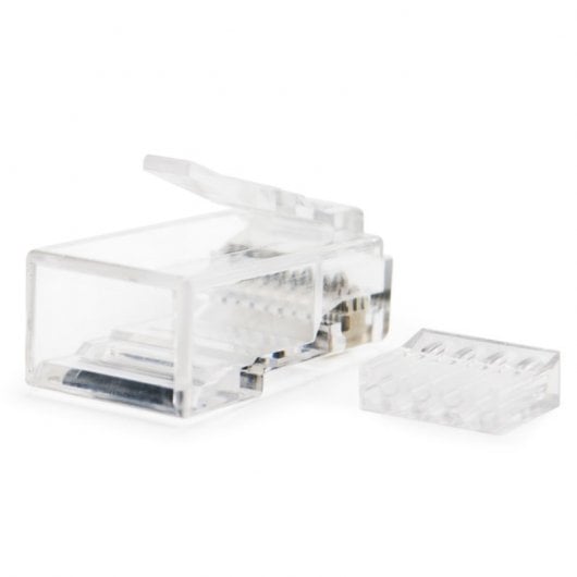 Conectores nanocabos para cabo de rede RJ45 UTP Cat.6 50 unidades