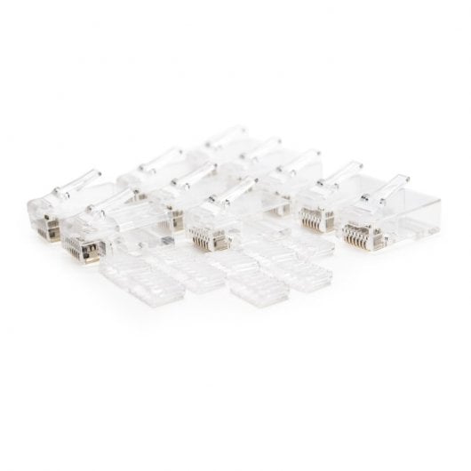 Conectores nanocabos para cabo de rede RJ45 UTP Cat.6 50 unidades