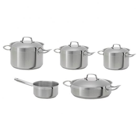 Teka Batería de Cocina 9 Piezas Acero Inoxidable