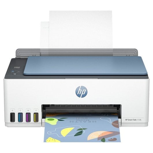 HP Smart Tank Stampante multifunzione 5106, Colore, Stampante per Abitazioni e piccoli uffici, Stampa, copia, scansione, wireless; Serbatoio stampante (tank) per grandi volumi di documenti; stampa da smartphone o tablet; Scansione su PDF