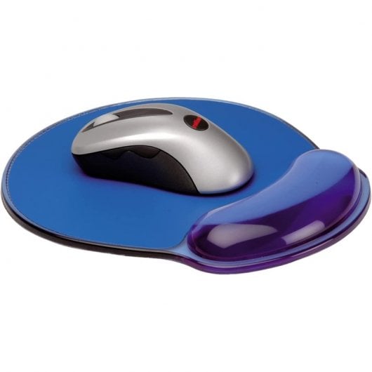 Tappetino ergonomico in gel Roline con poggiapolsi blu