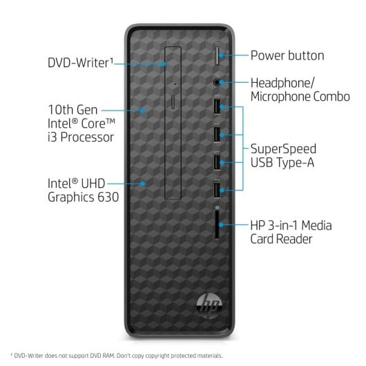 HP Slim Desktop S01-pF2028ns Intel Core i5-12400/16GB/512GB SSD