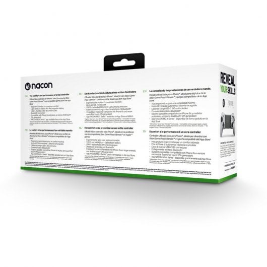 Nacon MG-X Pro Mando para Smartphones iPhone con Licencia Xbox Blanco
