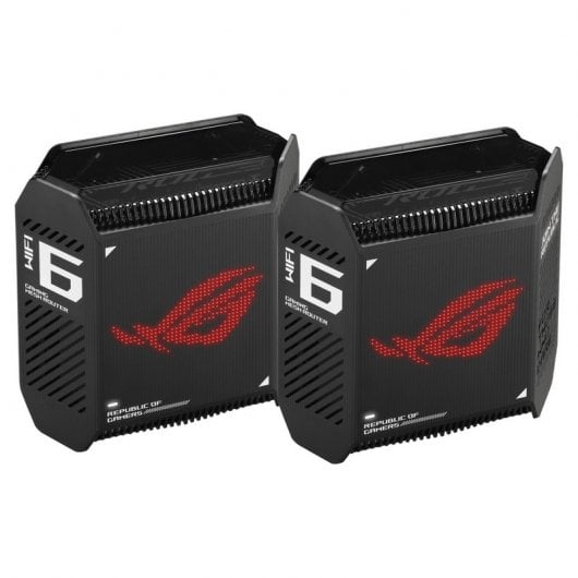ASUS ROG Rapture GT6 Mesh WiFi Router AX10000 Tri-Band MU-MIMO Noir Pack 2 Unités