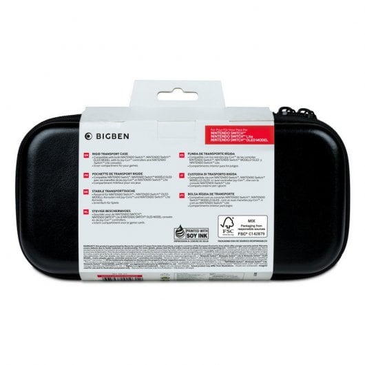 BigBen Funda de Transporte Rígida Manga para Nintendo Switch/Lite/OLED