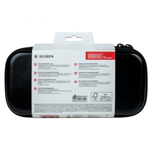 Estojo de transporte rígido Bigben Pandas para Nintendo Switch/Lite/OLED