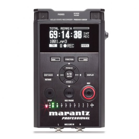 Marantz Professional PMD-661 MKIII Grabadora de Estado Sólido Portátil con Cifrado de Archivos