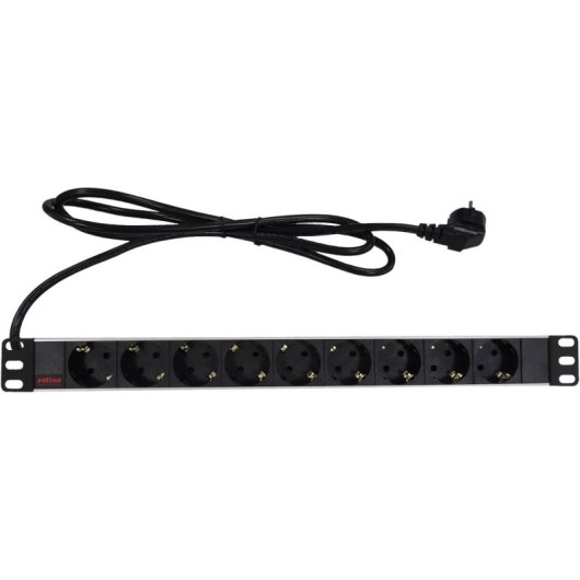 Steckdosenleiste Roline 19.07.1620 9 Steckplätze Rackmontage Aluminium 2 m