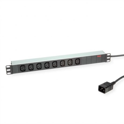 Roline Multipresa per Armadi Rack 19" PDU 8 Prese C13 e Cavo C20 2M Alluminio