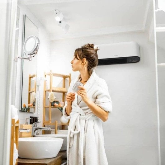 Riscaldatore bagno a parete Universal Blue Cayo Largo 4020W 2000W telecomando