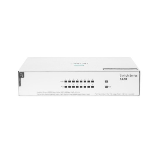 Switch HPE Instant On 1430 8G PoE 64W Unmanaged L2 8 Ports Gigabit Ethernet