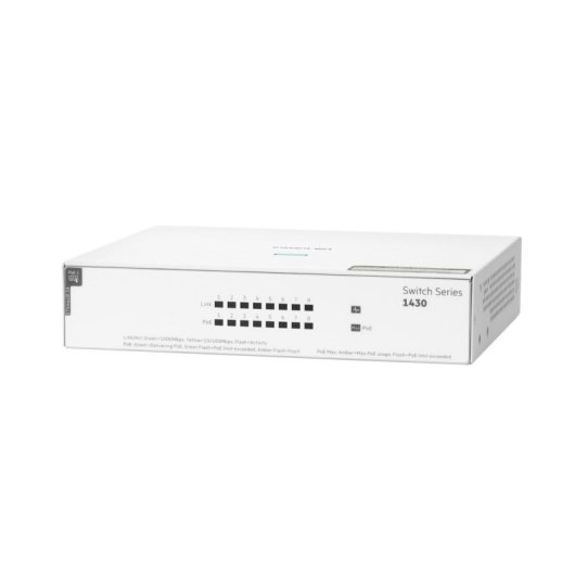 Switch HPE Instant On 1430 8G PoE 64W Unmanaged L2 8 Ports Gigabit Ethernet
