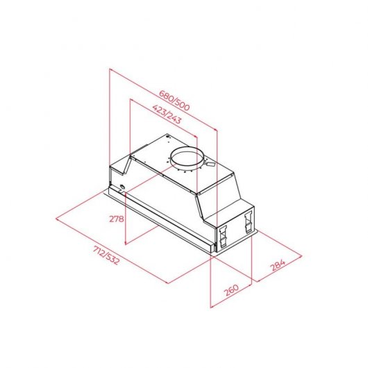 Teka GFL 77651 EOS Campana Integrable 90cm A+ Negra