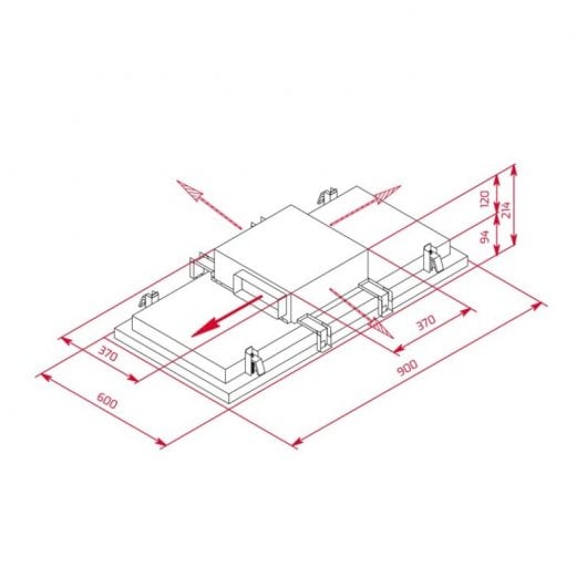 Teka DHT 97670 Campana Integrable 90cm A++ Blanca