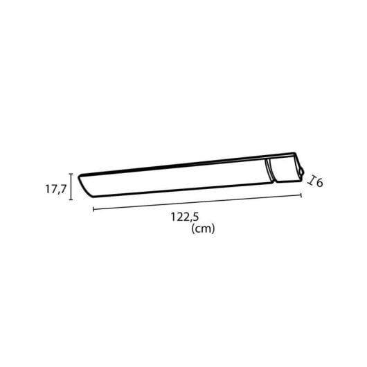 Elektrisches Infrarot-Heizgerät Sined Calore 1.800W Wand- und Deckenmontage IP65