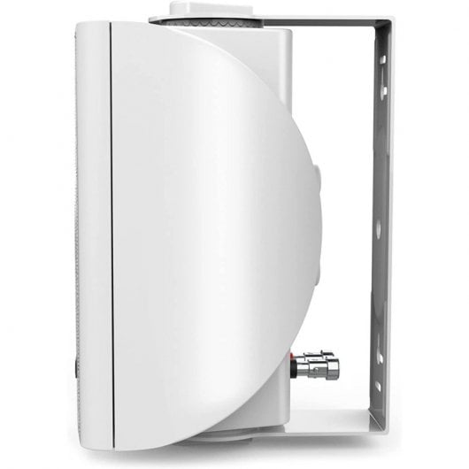 Audibax Elipse 4 Paires d'Enceintes HiFi avec Support Mural 2 Voies 20W Blanc