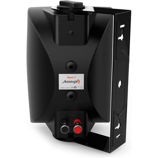 Audibax Elipse 5 Pareja de Altavoces HiFi con Soporte de Pared 2 Vías 30W Negros