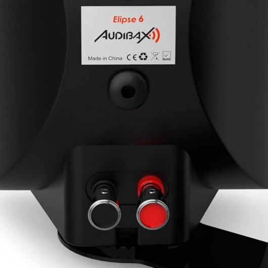 Audibax Elipse 6 Pareja de Altavoces con Soporte de Pared 2 Vías 40W Negros