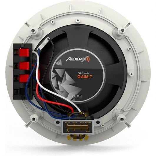 Audibax GA06-T Altavoz de Techo Empotrable 6.5" 2 Vías Línea 100V Blanco