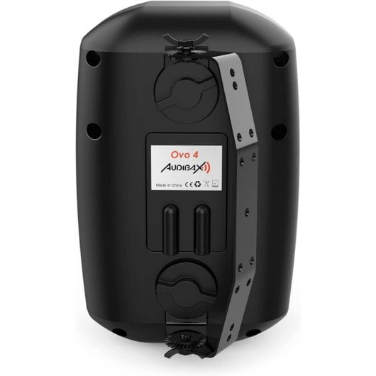 Audibax Ovo 4 Pareja de Altavoces Pasivos con Soporte de Pared 100V/8 Ohm IP65 4" Negros